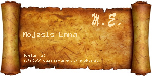 Mojzsis Enna névjegykártya